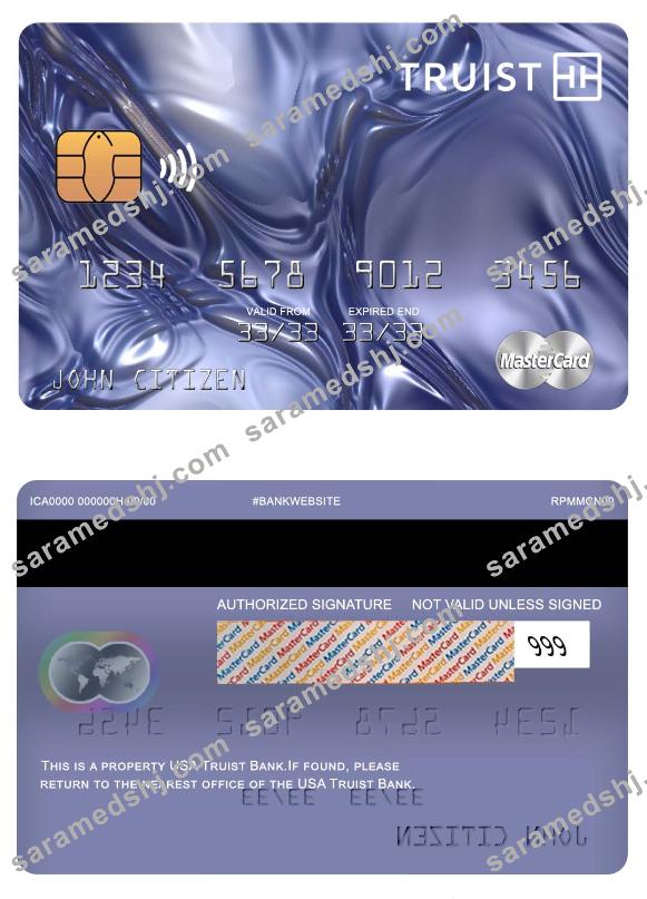 USA Truist Bank mastercard